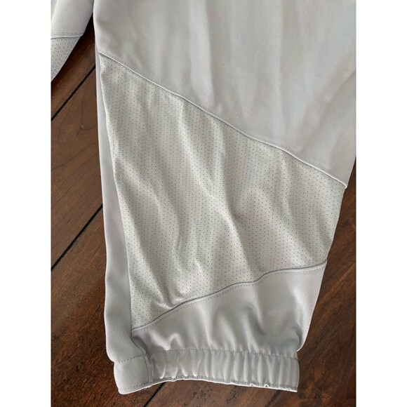 Nike BSBL Grip Waistband Mens Gray Baseball Knickers w/Green Piping Size M - Picture 7 of 7